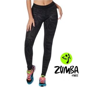 ❗️Zumba Black Glitter Power Leggings, Size M